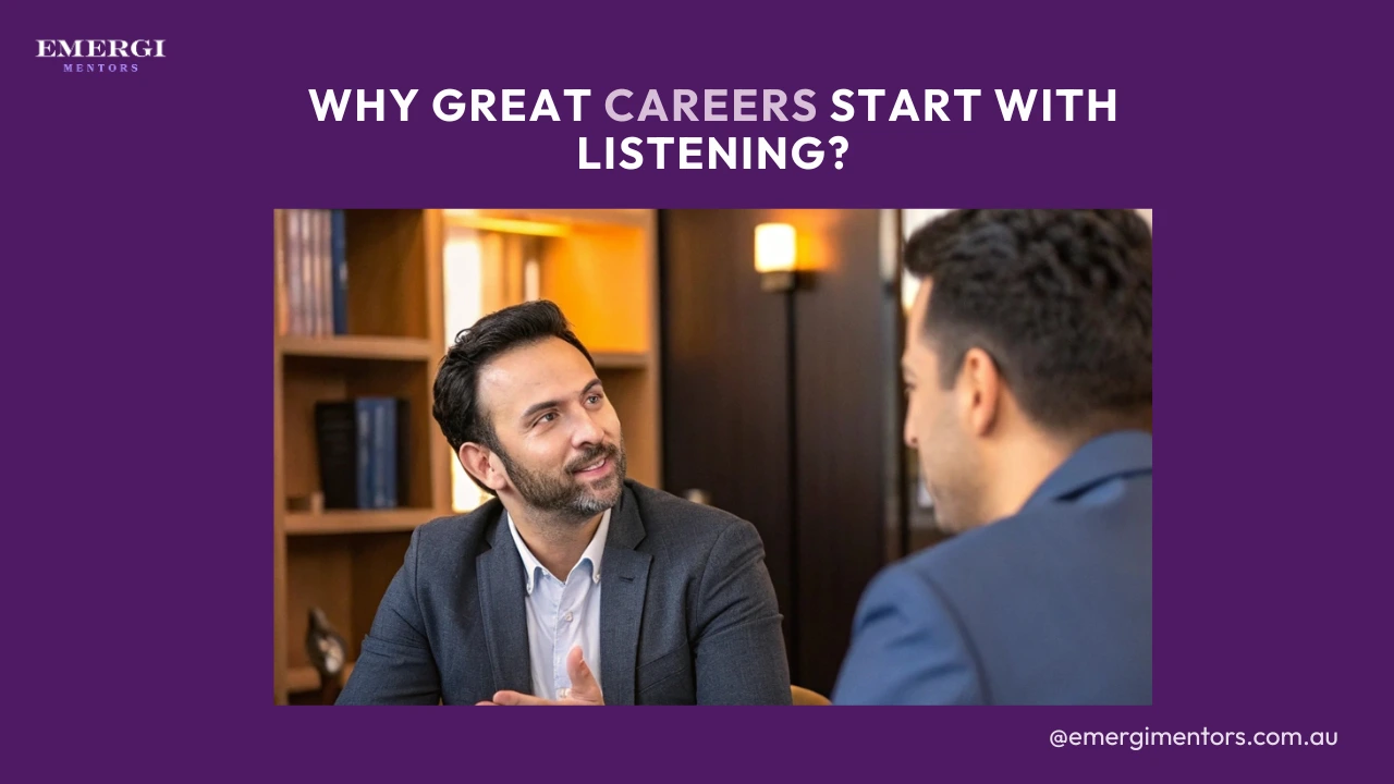 one person talking and other is listening