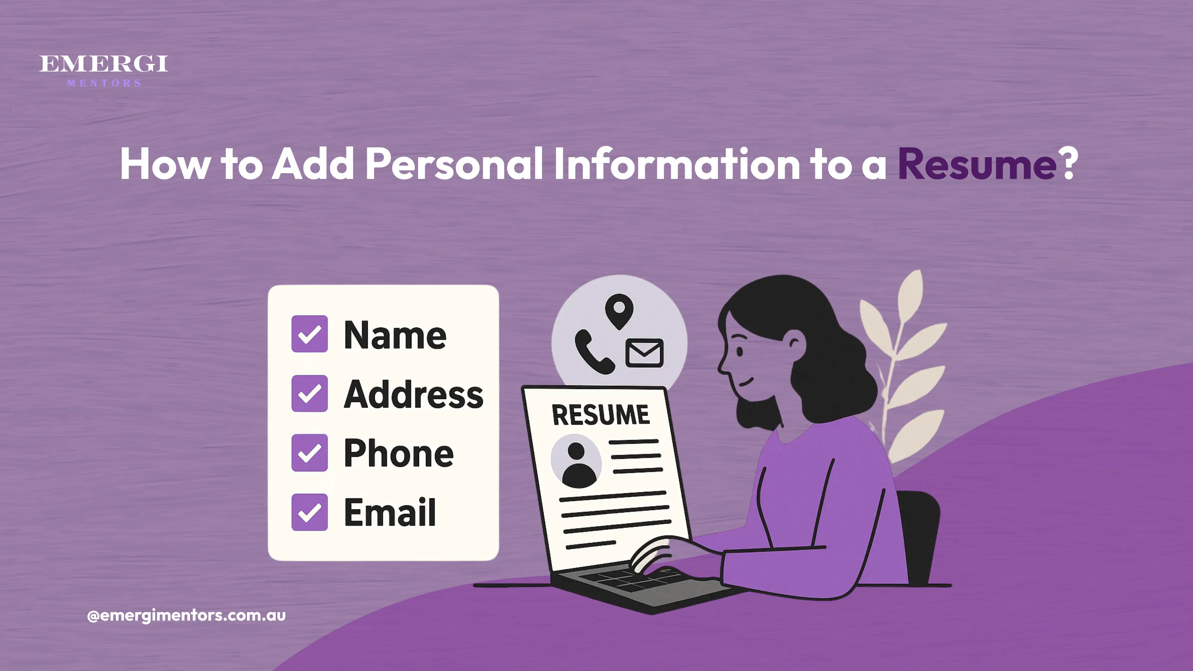 Personal Information in a Resume