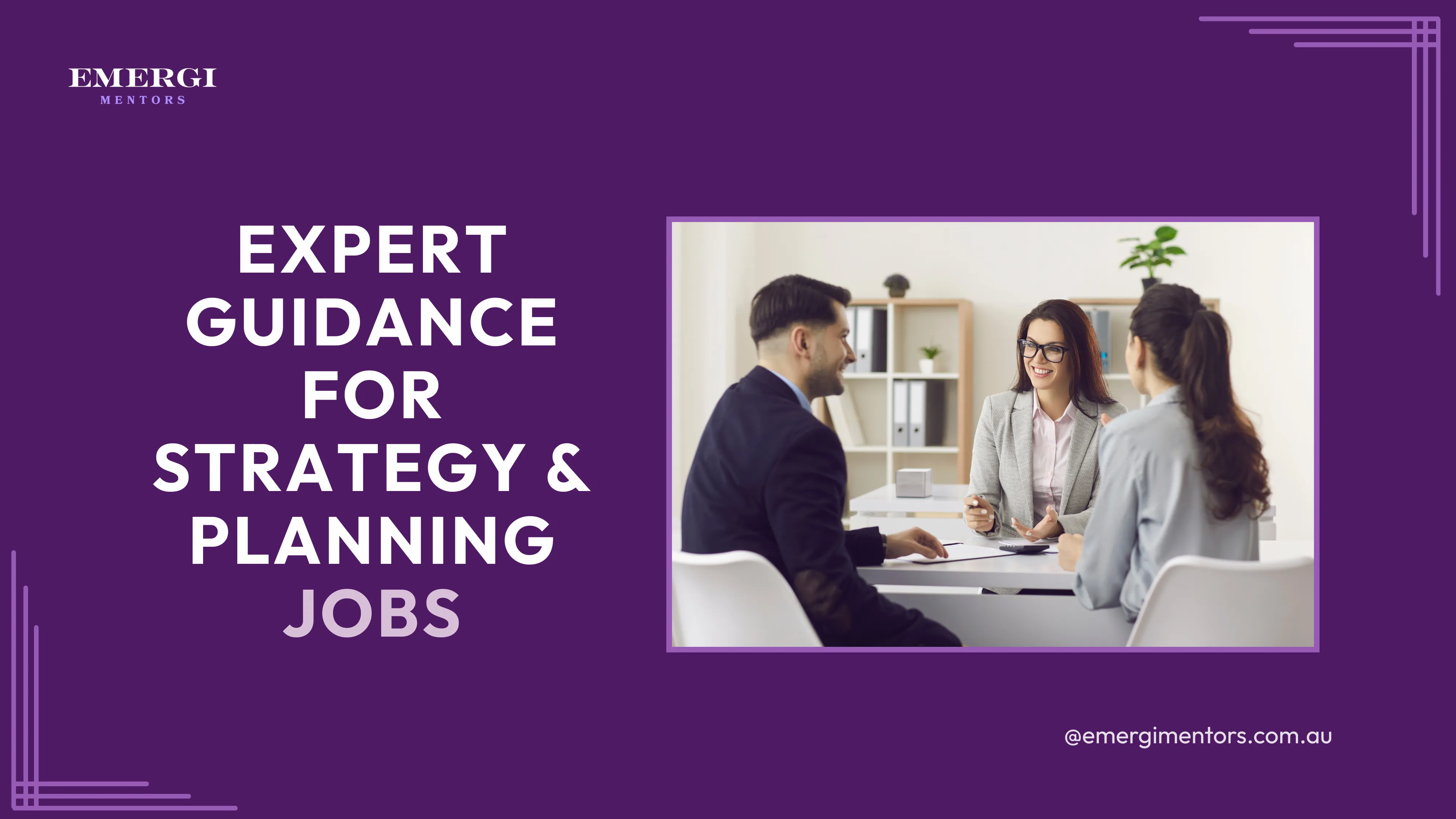 Guidance for Strategy and Planning Jobs