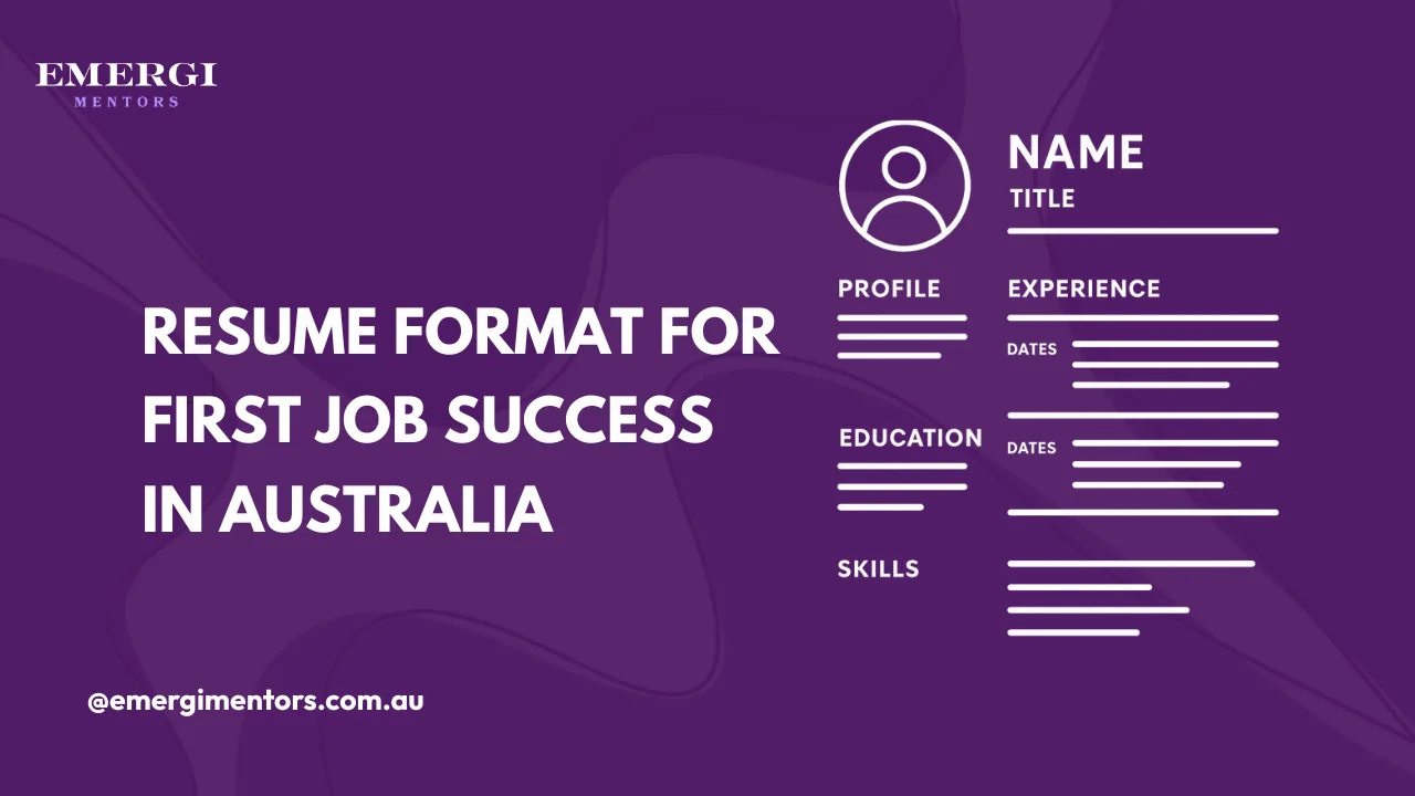 Resume Format for First Job